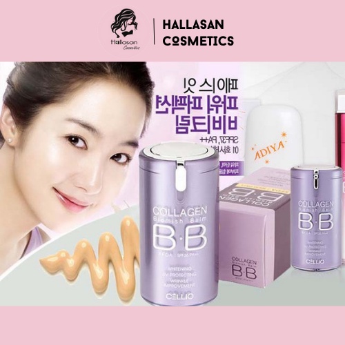 Kem Nền BB Collagen Cellio - Hàn Quốc - Chính Hãng - Kem Nền Cellio Collagen Blemish Balm BB Spf 40 Pa+++