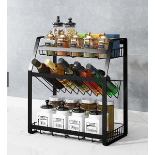 KỆ GIA VỊ INOX 3 TẦNG - MẪU MỚI HIỆN ĐẠI HƠN, PHONG CÁCH NHÀ BẾP 2020 T1122