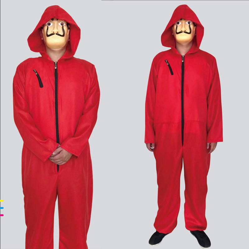 Áo liền quần có mũ trùm đầu/mặt nạ phong cách phim truyền hình Mỹ Money Heist mùa 3 mới chất lượng cao | BigBuy360 - bigbuy360.vn