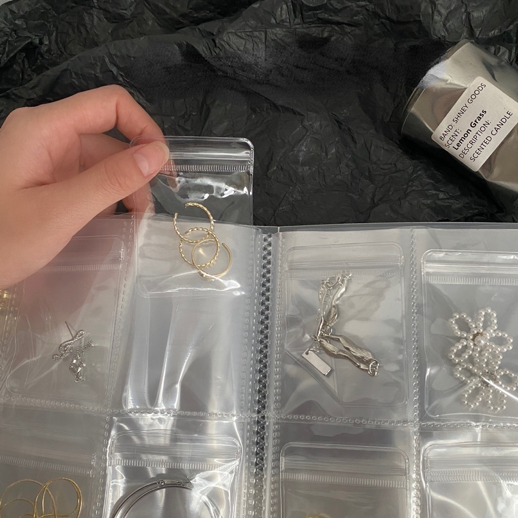 Túi đựng trang sức chất liệu PVC trong suốt tiện lợi