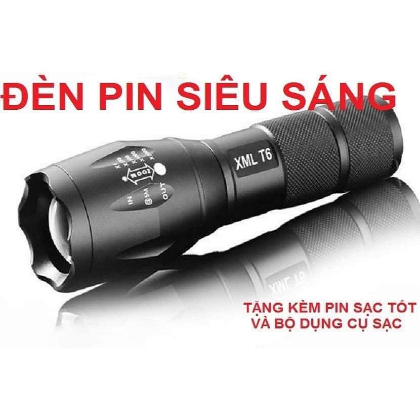 Đèn Pin Siêu Sáng Power Style XML-T6 Ultrafire A100