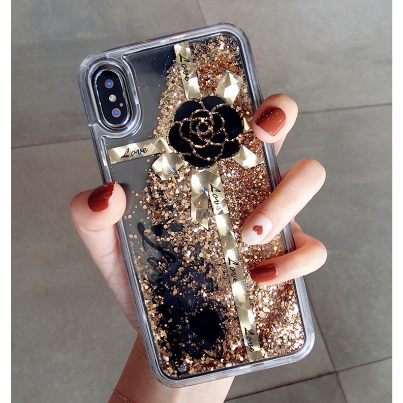 Ốp SAMSUNG Nhũ Chảy Hoa Trà J8/A6 Plus/A6+, A20/A30, A10, A50/A50s/A30s, J7 Pro, A750/A7 2018, A70