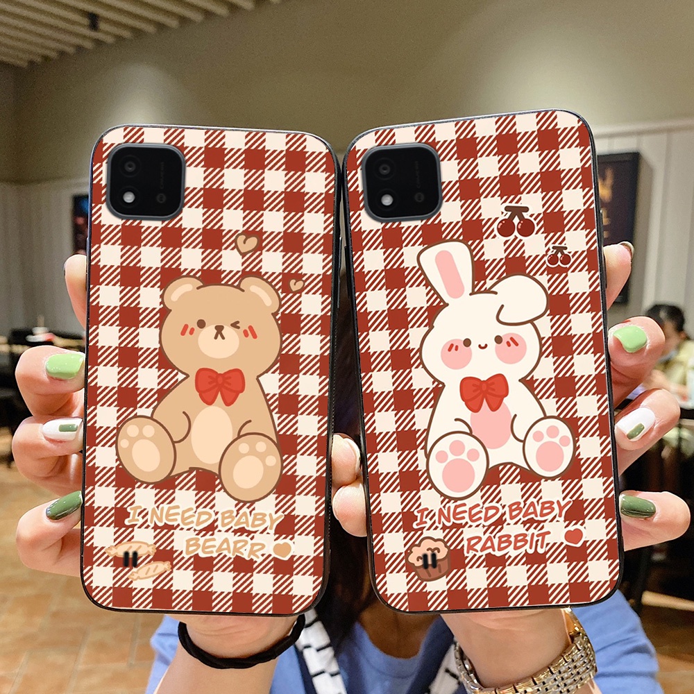 Ốp lưng điện thoại oppo realme c20 / c11 2021 in hình gấu nâu vô cùng đáng yêu