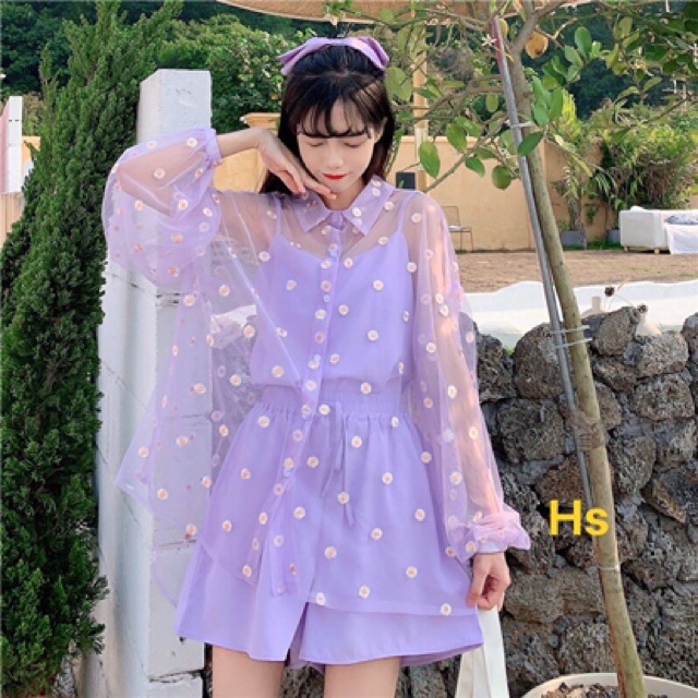 Sét bộ đũi + sơmi von HSN876