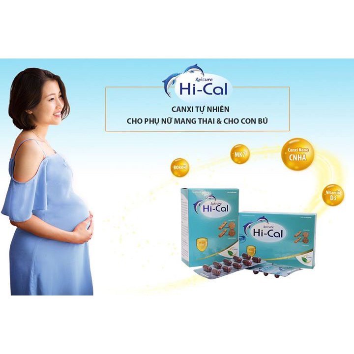 HI-CAL Avisure 60 viên (Chính hãng)- Canxi Nano tự nhiên cho phụ nữ mang thai.