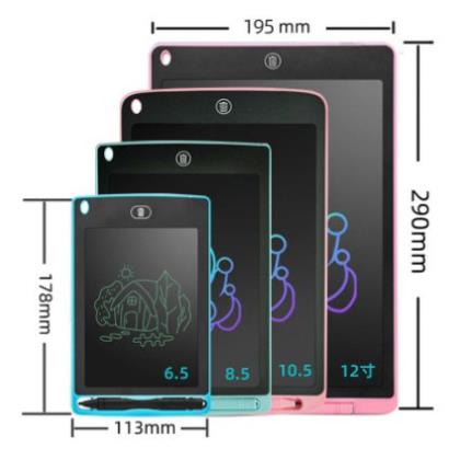 [Xả kho] Bảng Viết Tự Xoá- Vẽ màn hình LCD-Điện Tử Thông Minh Cho Bé cỡ bảng 8.5 inch đa màu