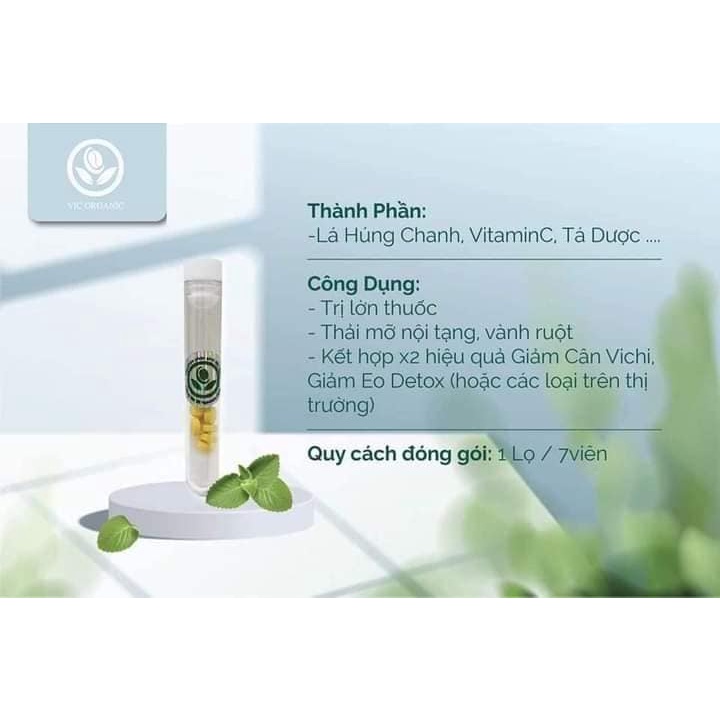 Viên Kẹo VitC siết eo 7 ngày hổ trợ X2 Hiệu Quả Giảm Cân