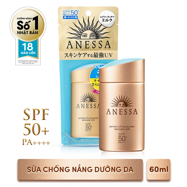 Sữa chống nắng dưỡng da bảo vệ hoàn hảo Anessa Perfect UV Sunscreen Skincare Milk 60ml _16152 | WebRaoVat - webraovat.net.vn