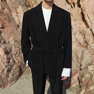 (ORDER) Áo blazer thắt đai retro form rộng
