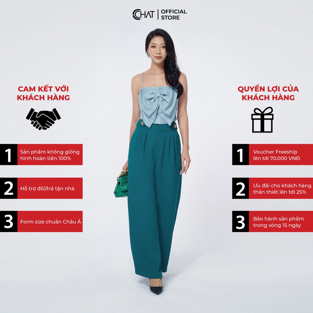 Áo 2 Dây 𝐂𝐂𝐇𝐀𝐓 Bản Nơ To Chất Voan Mềm Mại Dáng Suông Phong Cách Trẻ Trung 11AAV2007OT