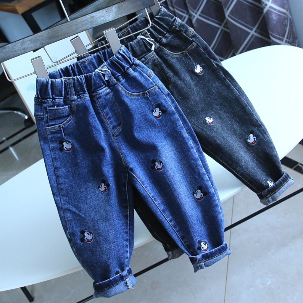 Quần bò Micky cho bé trai bé gái
