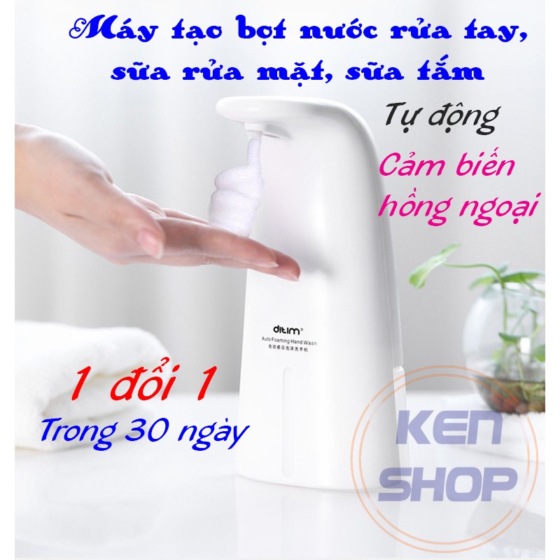 [FreeShip - Bảo hành]  Máy tạo bọt nước rửa tay, sữa rửa mặt, sữa tắm... tự động,thông minh, cảm biến hồng ngoại