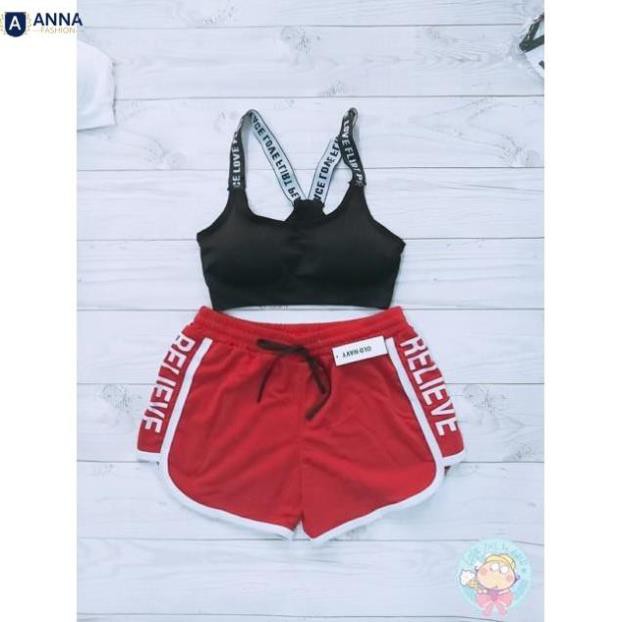 Set thể thao (phù hợp tập gym, đi bộ, chạy bộ) ( hình chụp thật ). Xưởng May Anna