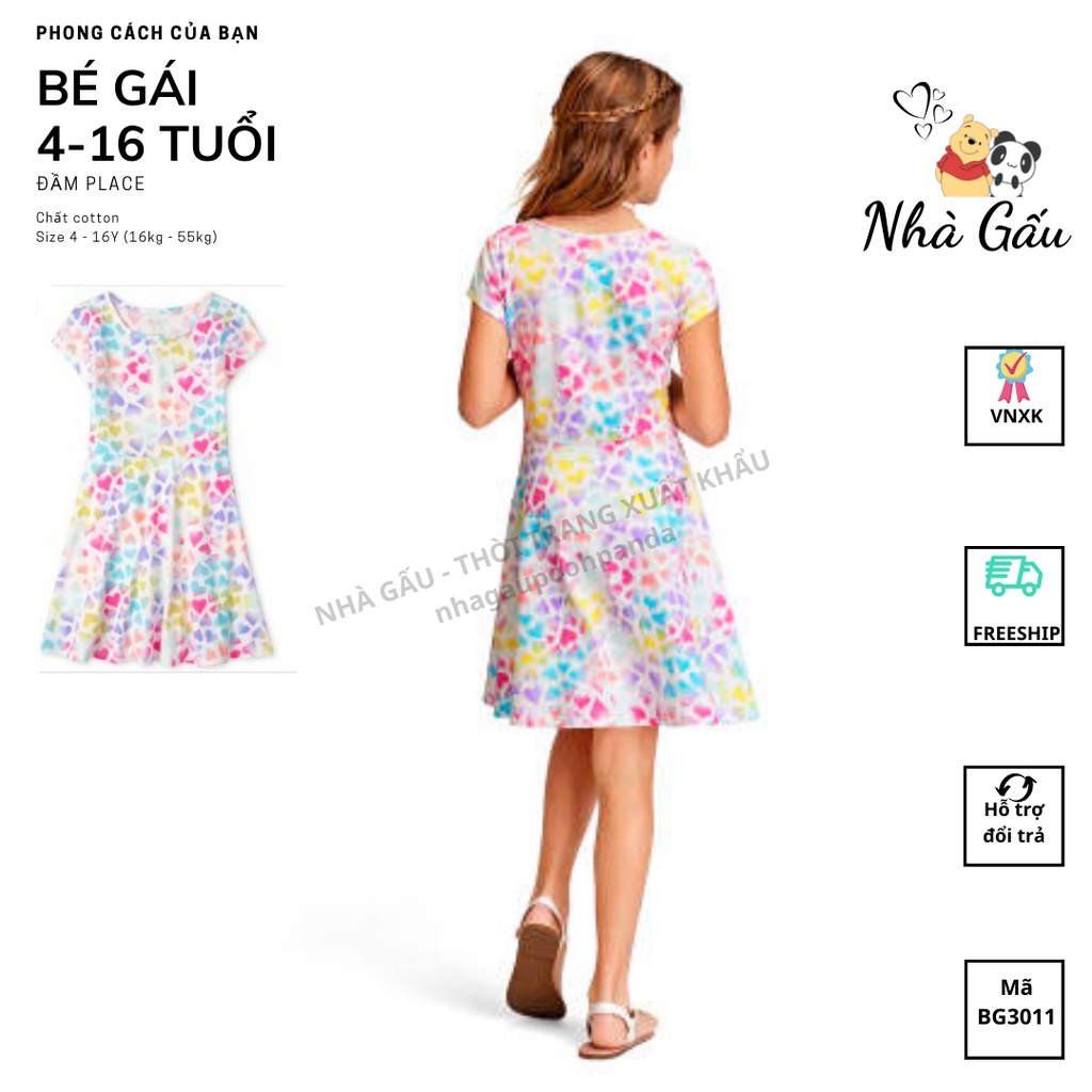 Đầm size đại bé gái 16-55kg BG2242