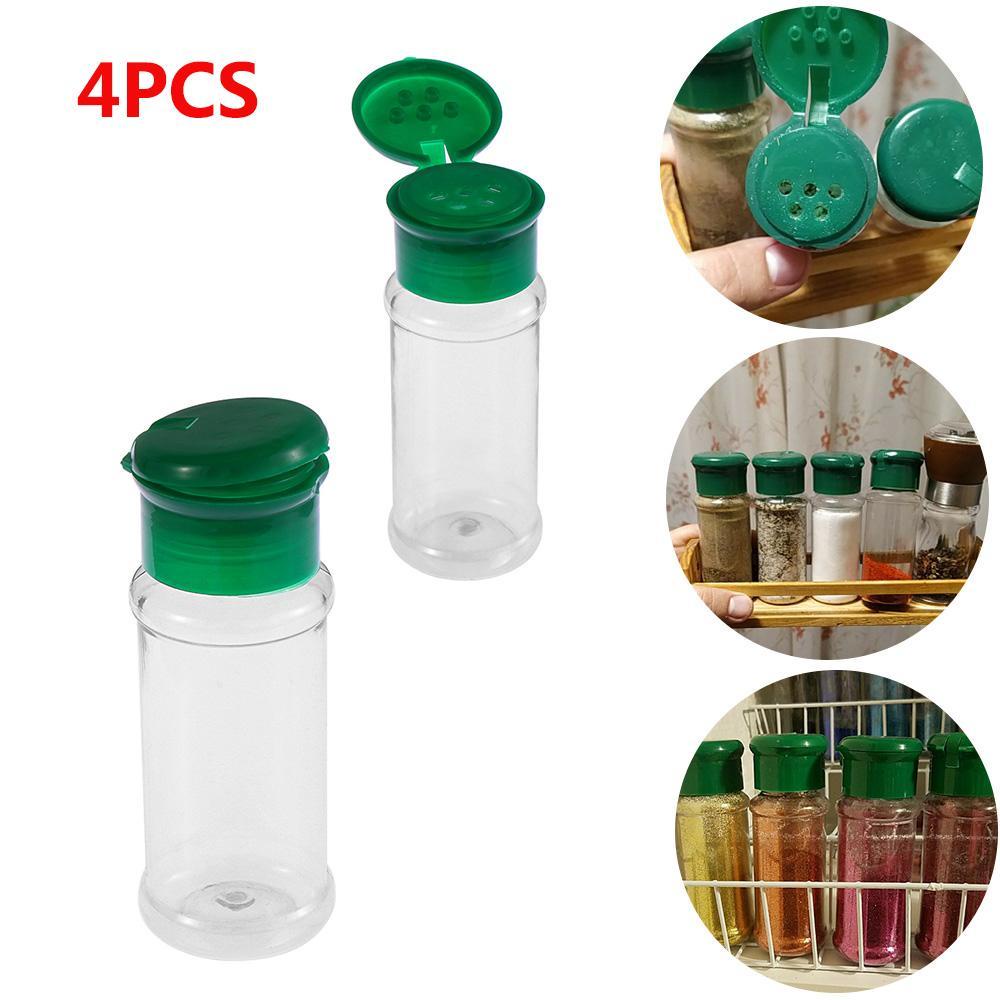 Bộ 4 Hũ Nhựa Đựng Gia Vị / Gia Vị / Gia Vị Tiện Dụng Cho Nhà Bếp