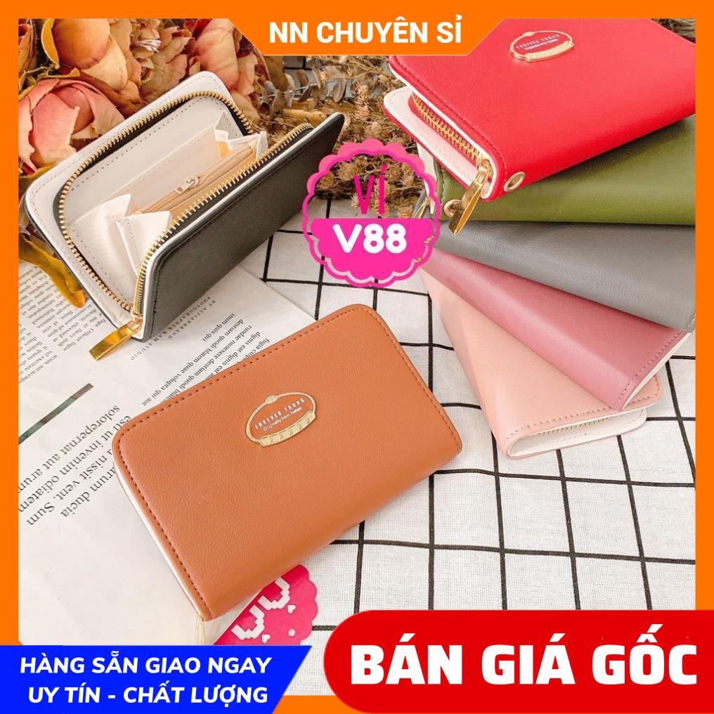 VÍ 1 KHÓA KÉO XINH XẮN CHUẨN QC ❤100% ẢNH THẬT❤