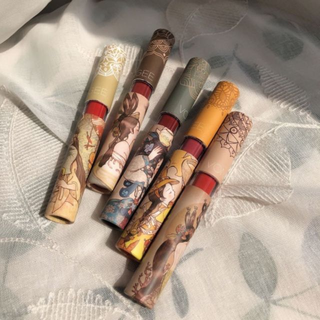 [Hàng có sẵn] SET SON CỔ TRANG NỘI ĐỊA TRUNG VONGEE - SET 5 THỎI VÀ SET 6 THỎI | Thế Giới Skin Care