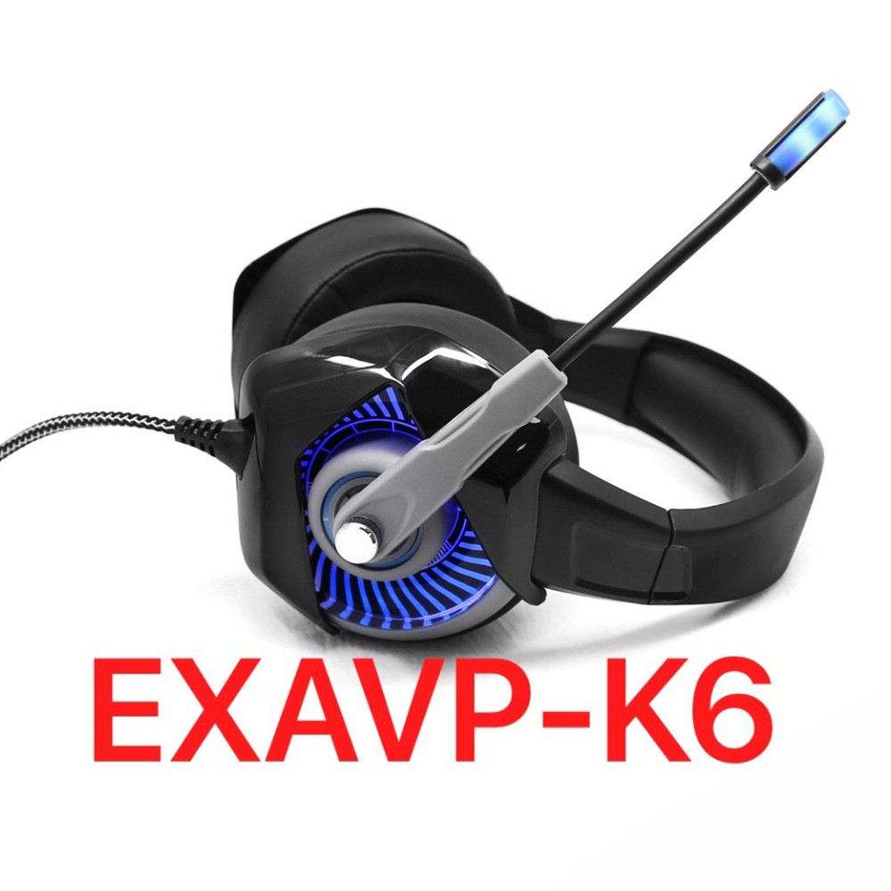 [Mã 267ELSALE hoàn 7% đơn 300K] TAI NGHE EXAVP K6 LED FullBox Cao Cấp BẢO HÀNH 12 THÁNG