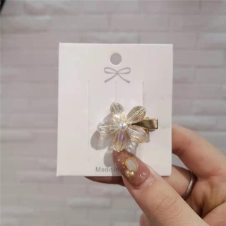 Kẹp Tóc Hình Hoa Đính Đá Pha Lê Phong Cách Hàn Quốc