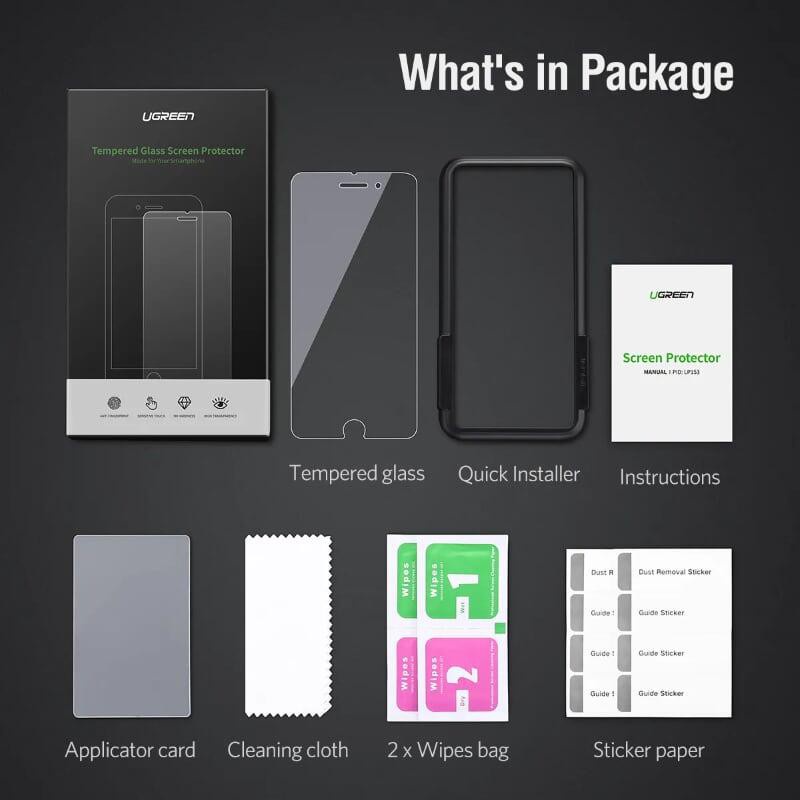 Miếng dán cường lực UGREEN cho điện thoại Iphone 6/6S/7/8 X Xs 6+/7+/8+