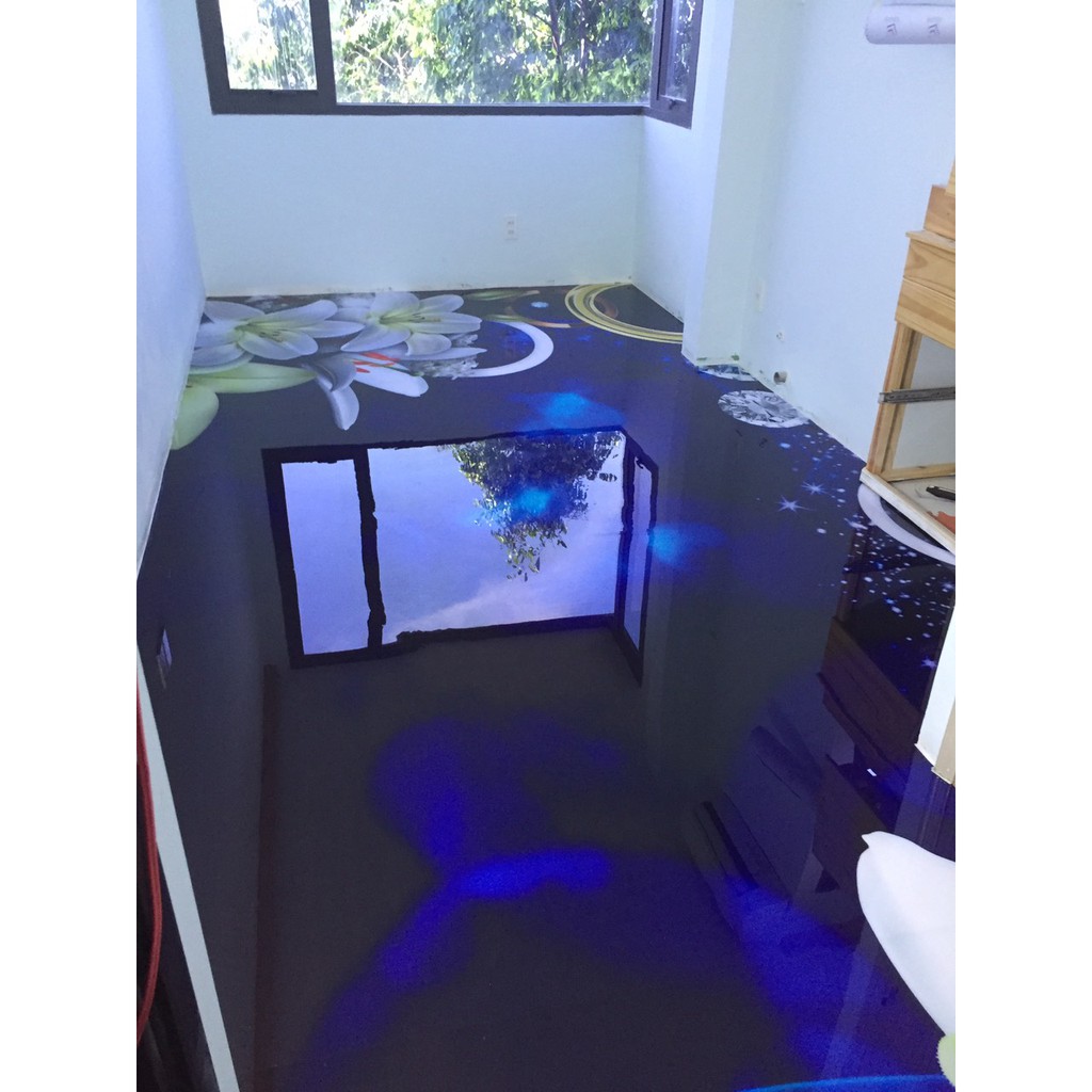 Keo đổ nhựa phủ sàn, phủ ảnh, vẽ 3D, đổ bàn Epoxy Resin trong suốt khô cứng DTAB1-A3 1kg