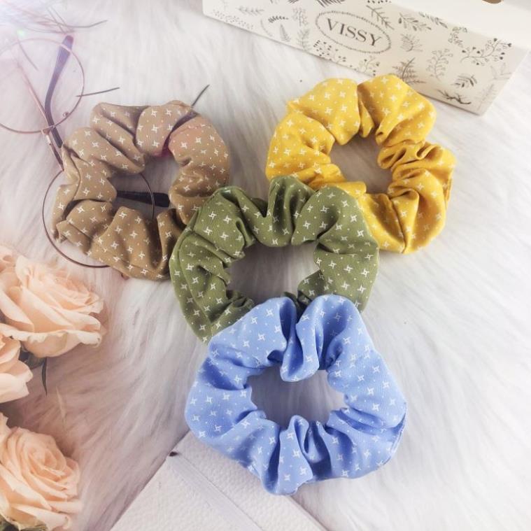 Dây Buộc Tóc Co Dãn Họa Tiết Chấm Bi Thời Trang Cho Nữ C43