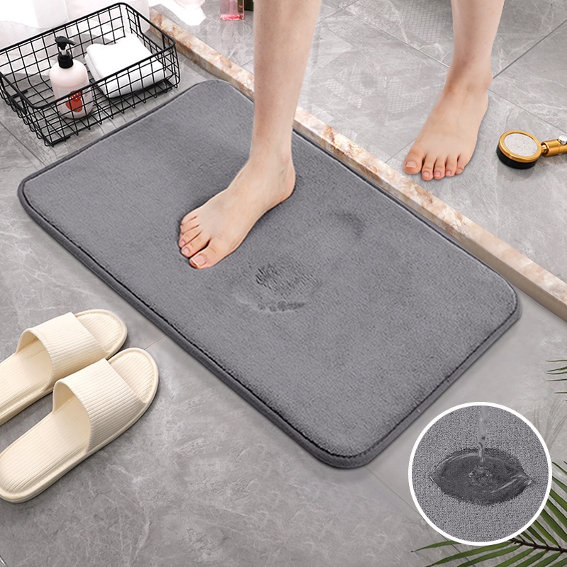 Thảm Chùi Chân Chống Trượt Thấm Hút Tốt Nhanh Khô Tiện Lợi Dễ Sử Dụng Cho Nhà