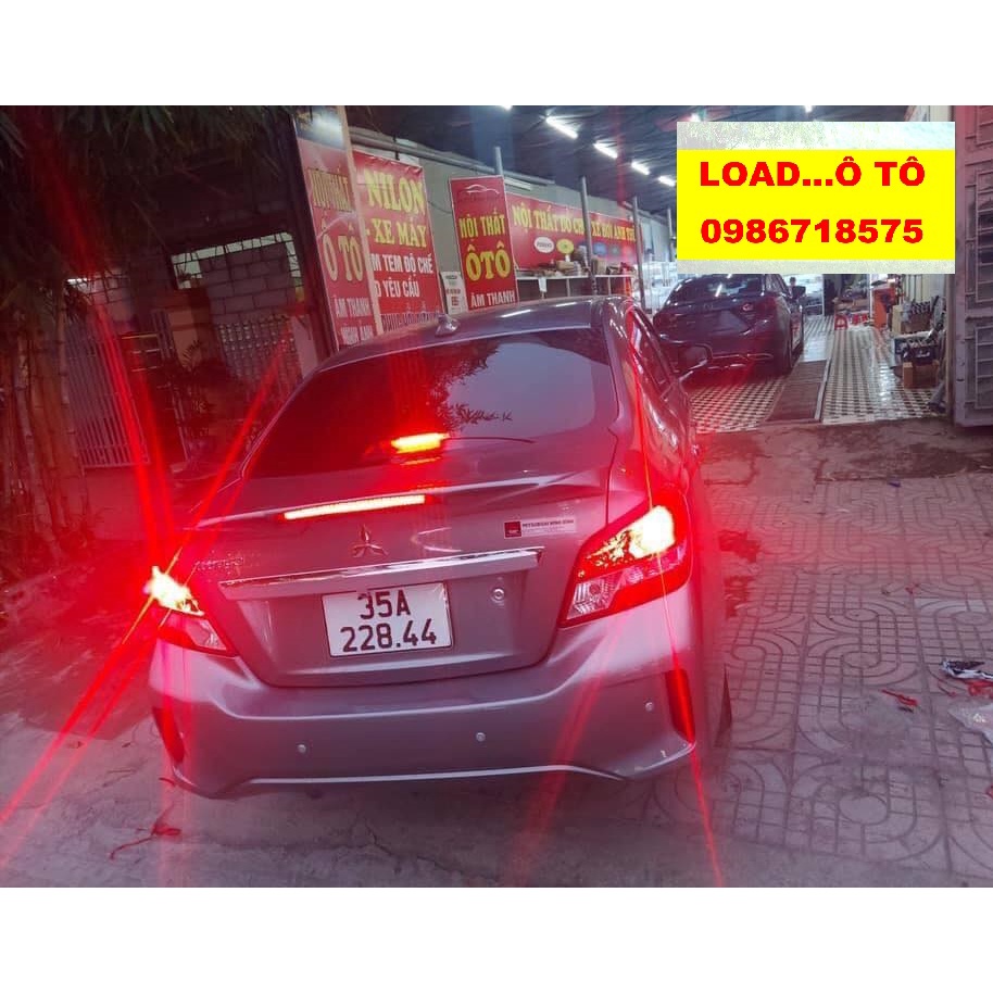 Đuôi Gió Liền Cốp Xe Mitsubishi ATTRAGE 2022-2016 Mẫu Có Đèn Led Hàng Mộc Chưa Sơn Cao Cấp