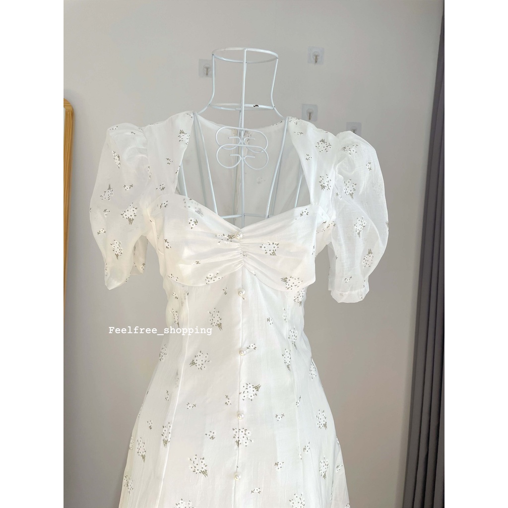 Đầm Trắng Dài Hoa Cúp Ngực 2 Lớp Mặc Đi Tiệc, Đi Chơi, Kỷ Yếu (Hình Thật) | BigBuy360 - bigbuy360.vn