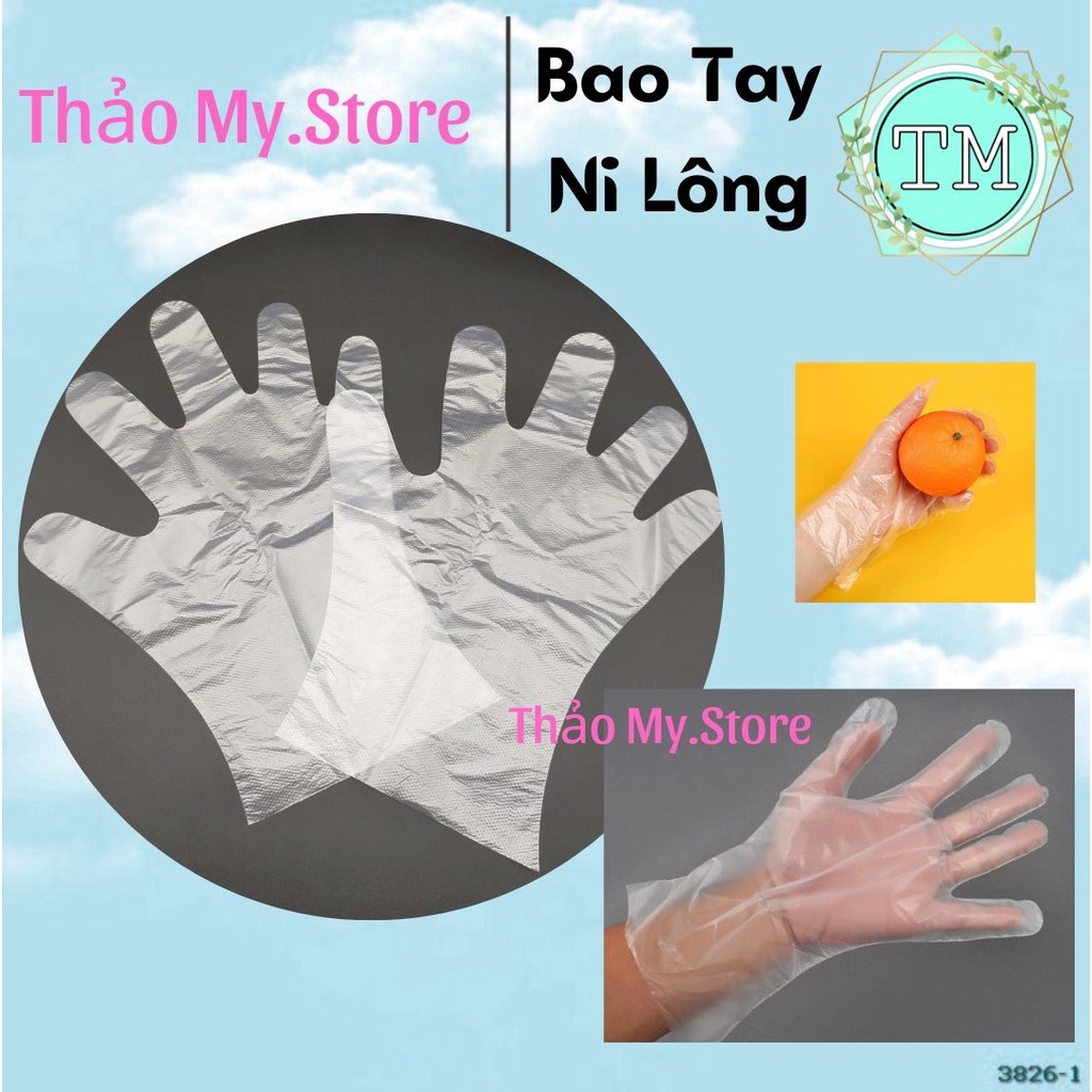 Bao Tay Nilon Siêu Dai - Dụng Cụ Hỗ Trợ Nhuộm Tóc , Nấu Ăn (Bán Lẻ)