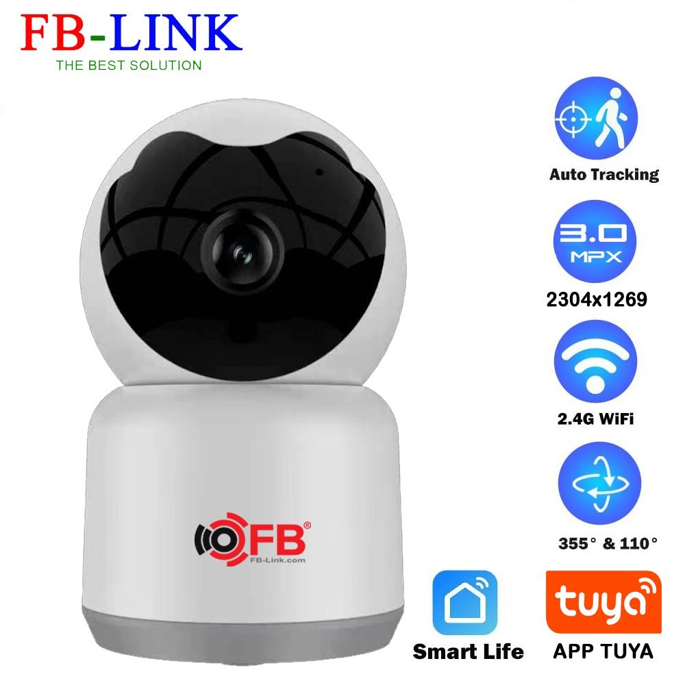 Camera Wifi Robo FB-Link TY302 3.0MP (Phần Mềm Tuya)