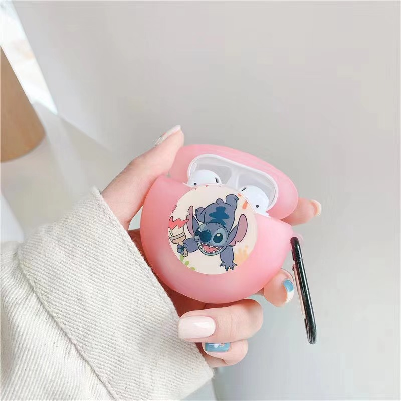 Ốp Bảo Vệ Hộp Đựng Tai Nghe Airpods 1 / 2 Pro 3 Hình Stitch Xinh Xắn