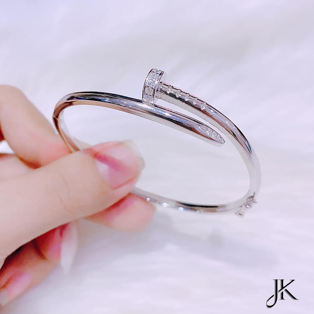 Lắc Tay Đinh Bạc Cao Cấp 🎁 FREESHIP 🎁 Vòng Tay Quà Xinh Cho Nàng 🎁 JK-0-T1104-101