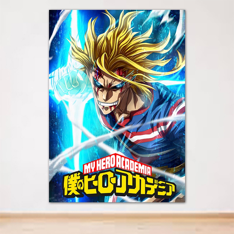 Tranh Dán Tường Áp Phích Anime My Hero Academia Decal Poster Trang Trí Phòng Ngủ Phòng Làm Việc Khổ A3