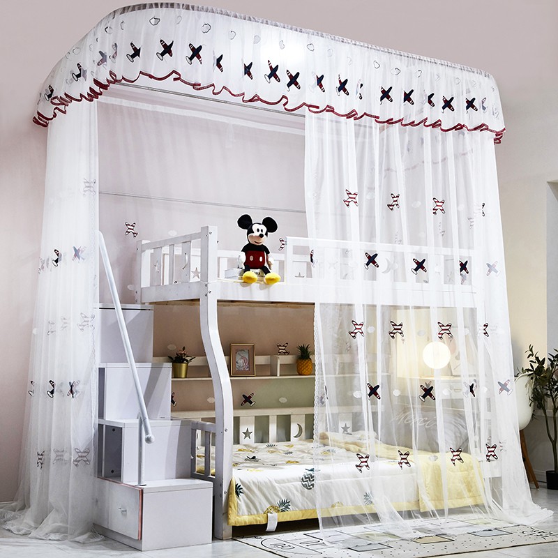 Mùng ( màn ) khung không khoan tường dành cho giường tầng trẻ em chống muỗi  Mosquito Net