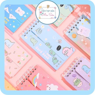 Sổ học từ vựng hình Gấu/Khủng Long dễ thương - MiuSua