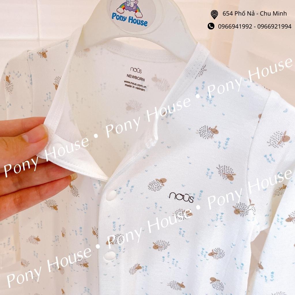 Body Liền Tất Nous Petit Màu Trắng - Bộ Liền Sơ Sinh Cho Bé Trai, Bé Gái (Bodysuit sơ sinh / newborn / NB)