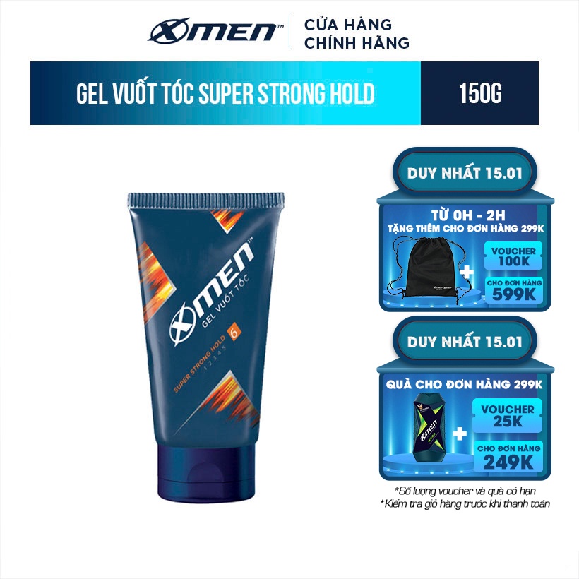 [Mã COSMEN giảm 8% đơn 250K] Gel X-men Siêu cứng tóc 150g