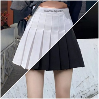 Chân váy tennis nữ dáng chữ A ngắn xếp ly lưng cao phong cách hàn quốc