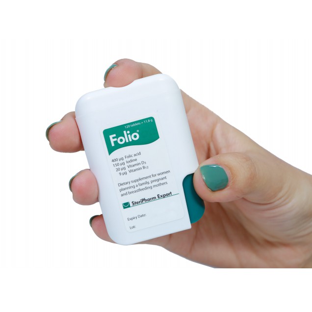Viên uống bổ sung Acid Folic cho mẹ bầu Folio® - Hộp 120 viên-sử dụng được 4 tháng