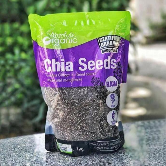 [Mua 5 Giảm 5%] HẠT CHIA ÚC 1kg ABSOLUTE ORGANIC CHIA SEED