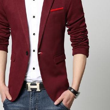 (Blazer Hugo) Áo Khoác Cotton Co Giãn Cho Nam Màu Sắc