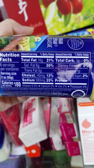 Thịt hộp Spam Mỹ 25% Less Sodium ít mặn