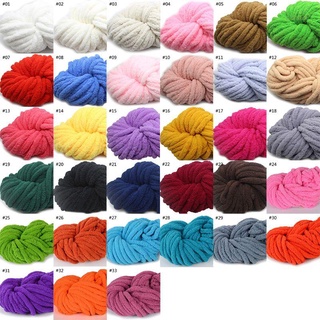 Cuộn len sợi to 250g siêu mềm mại dùng đan móc khăn / găng tay / chăn thủ công tiện lợi DIY