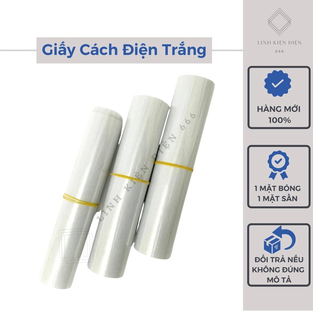 Giấy Cách Điện (0.1 - 0.3mm) Cách Nhiệt, Cách Điện Quấn Biến Áp