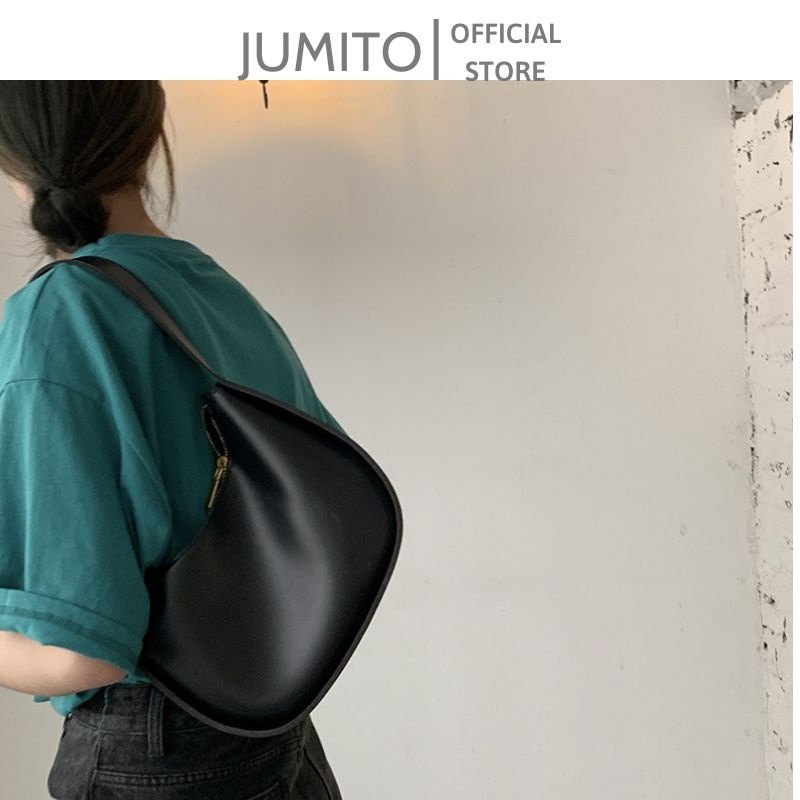 Túi xách nữ kẹp nách cầm tay da pu siêu bền basic JUMITO AA1336