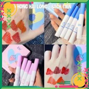 Set 5 Cây Son Kem Lì KTE Fluffy Matte Lip Glaze Xinh Xắn Dễ Thương Chuẩn Hàng Nội Địa Trung KING DC