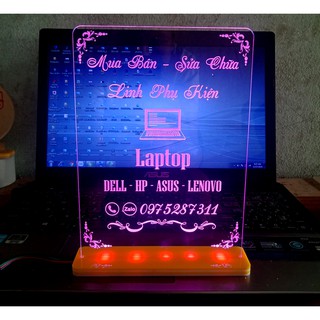 Bảng hiệu Đèn led trang trí shop