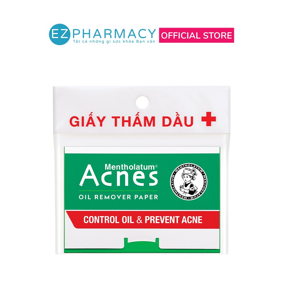 Giấy thấm dầu Acnes Oil Remover Paper (100 tờ) - Kiểm soát dầu, ngừa mụn