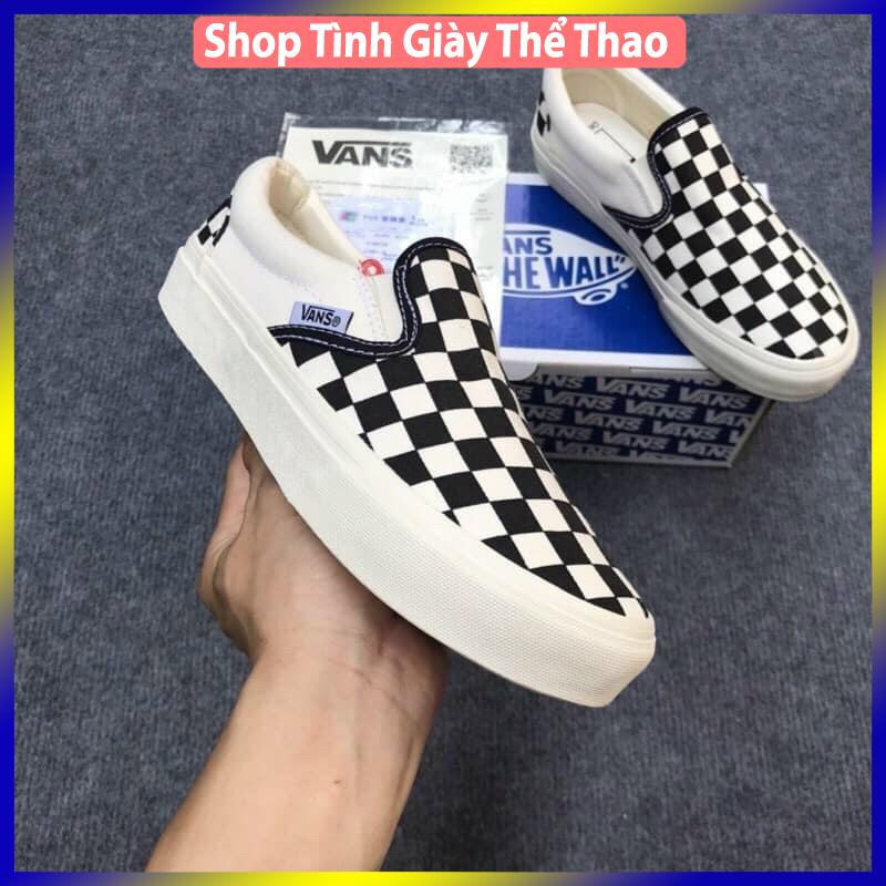 [💦 Sale sốc🌺] Giày 𝐕𝐀𝐍𝐒 Caro Slipon lười nam nữ 2021 full box bill hot hit | BigBuy360 - bigbuy360.vn